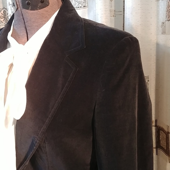 Vtg Black Velvet Blazer - Picture 6 of 9